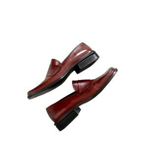 Enzo Angiolini Red Leather Loafers